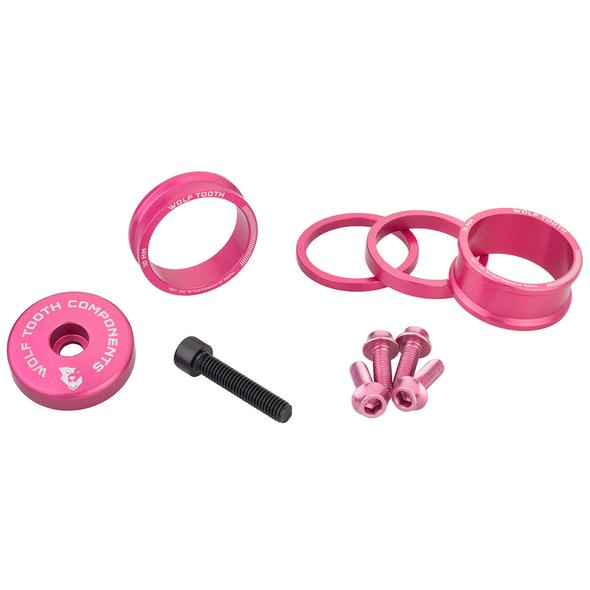 Pro Aluminum Headset Spacer Kit - Pink